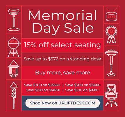 find our sales on our sister site, UPLIFT Desk